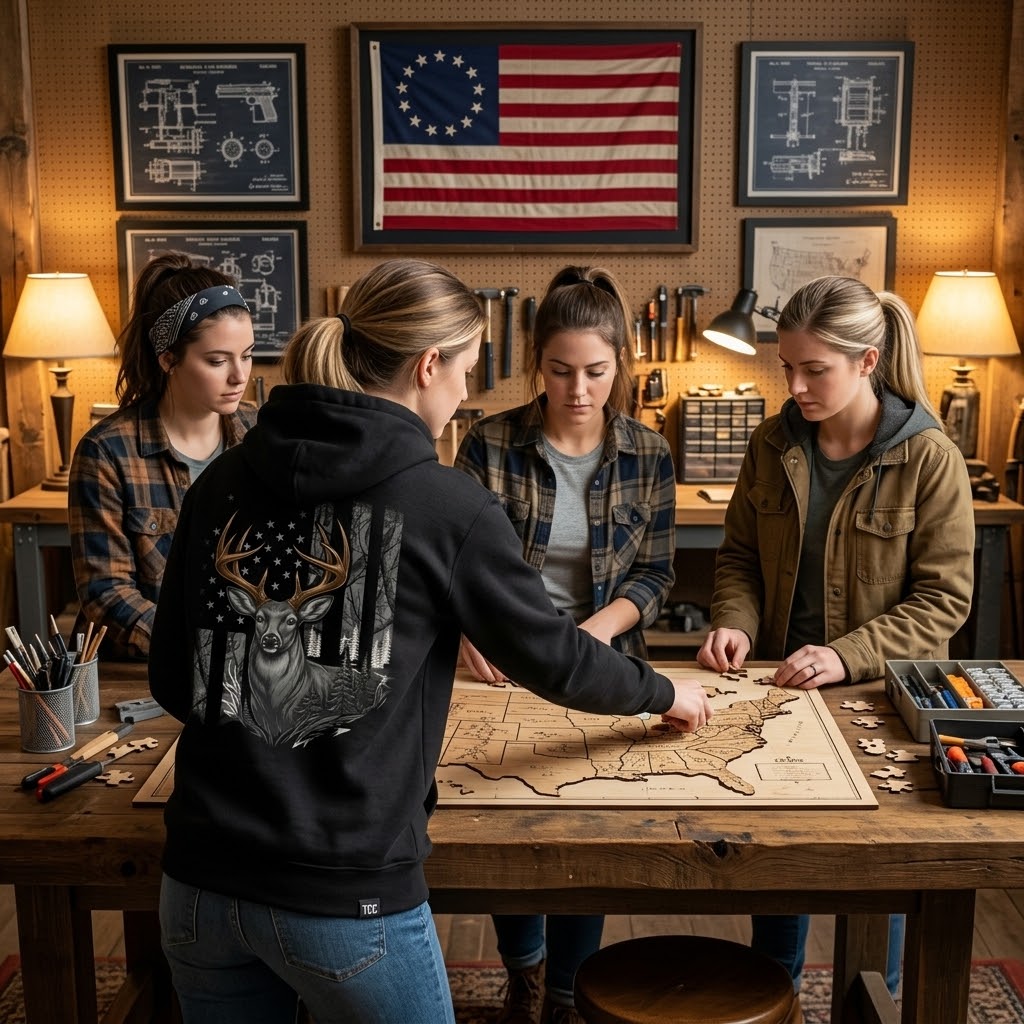 Patriotic Woodsman - Hoodie