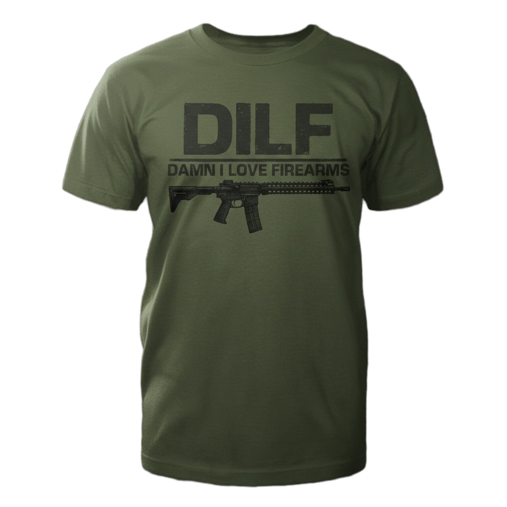 Damn I Love Firearms distressed graphic men's T-shirt - view 7 - Reborn XII