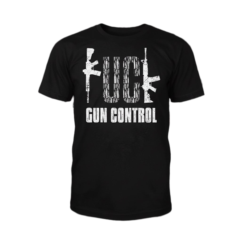 FCK Gun Control distressed graphic men's T-shirt - view 4 - Reborn XII