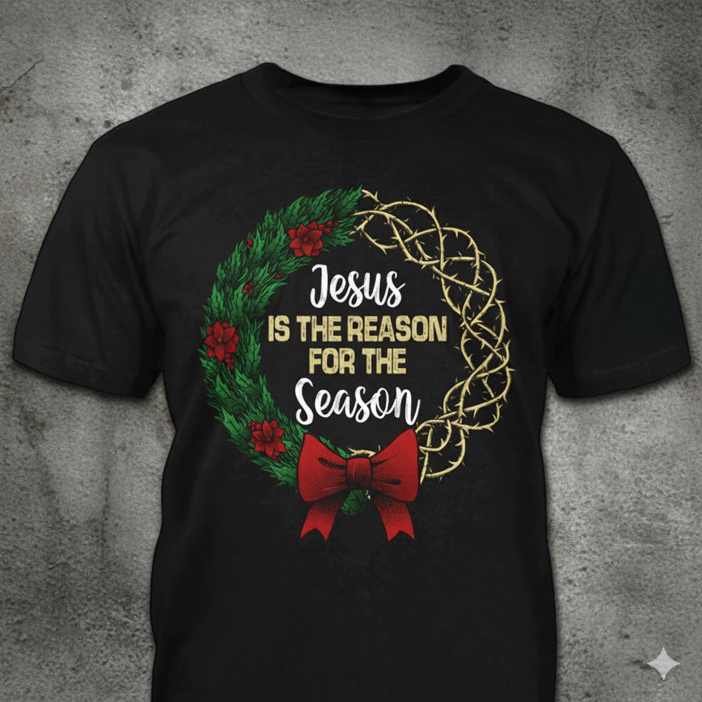 Jesus Is The Reason distressed graphic men's T-shirt from Reborn XII
