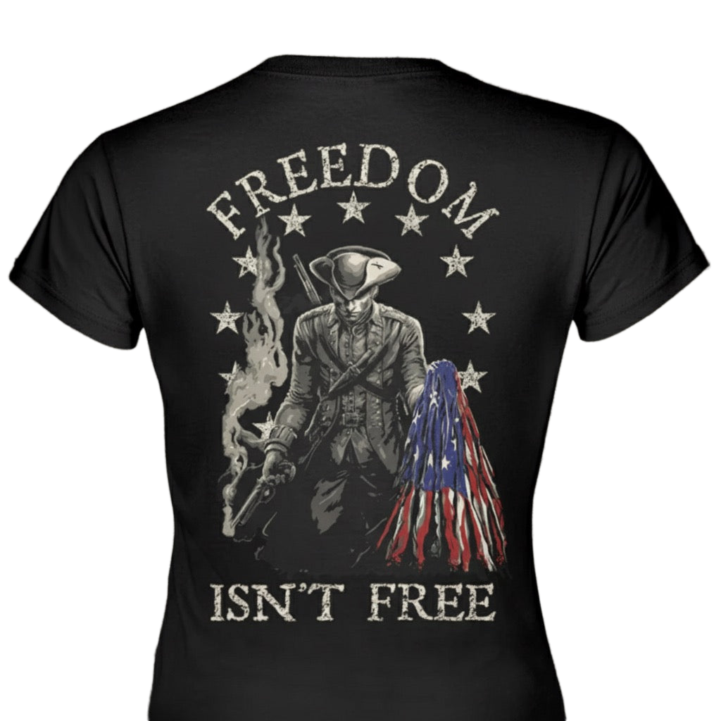 Freedom Isn't Free distressed graphic women's T-shirt - view 3 - Reborn XII