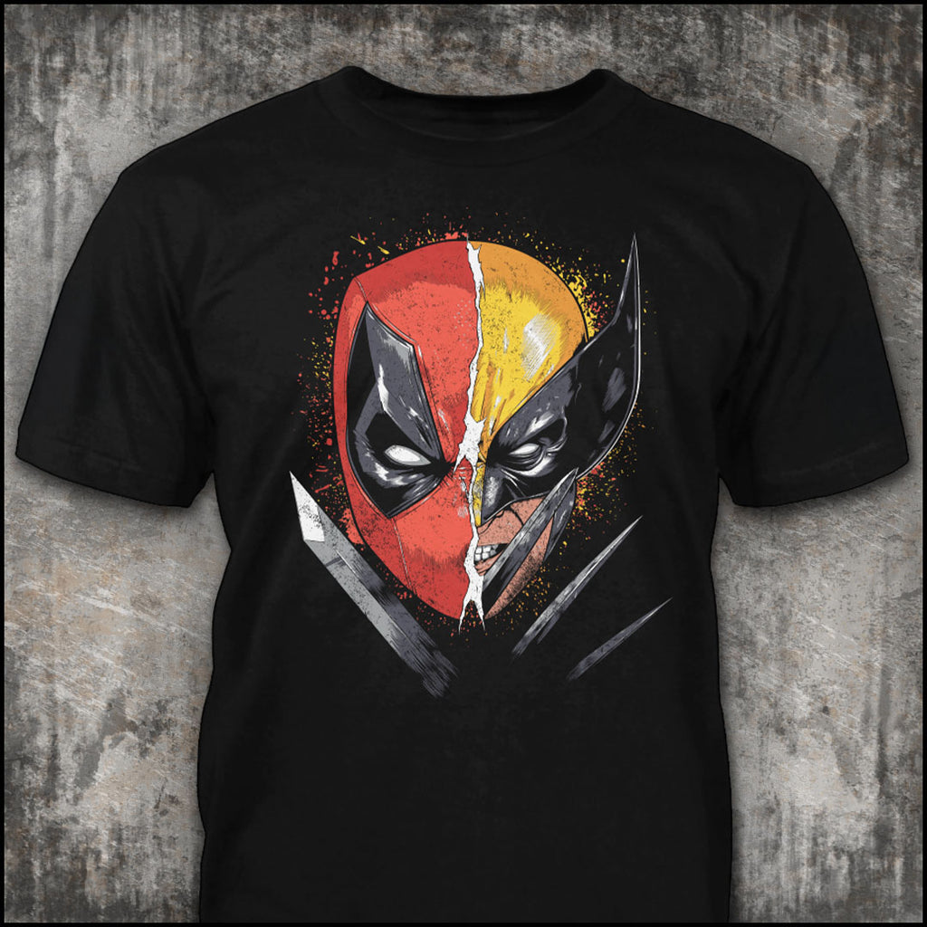 Mercenary Mutant distressed graphic men's T-shirt in black - view 2 - Reborn XII