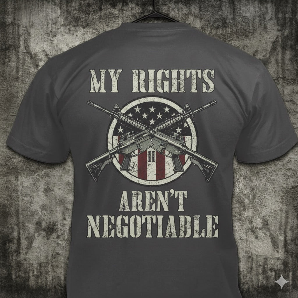 My Rights distressed graphic men's T-shirt from Reborn XII