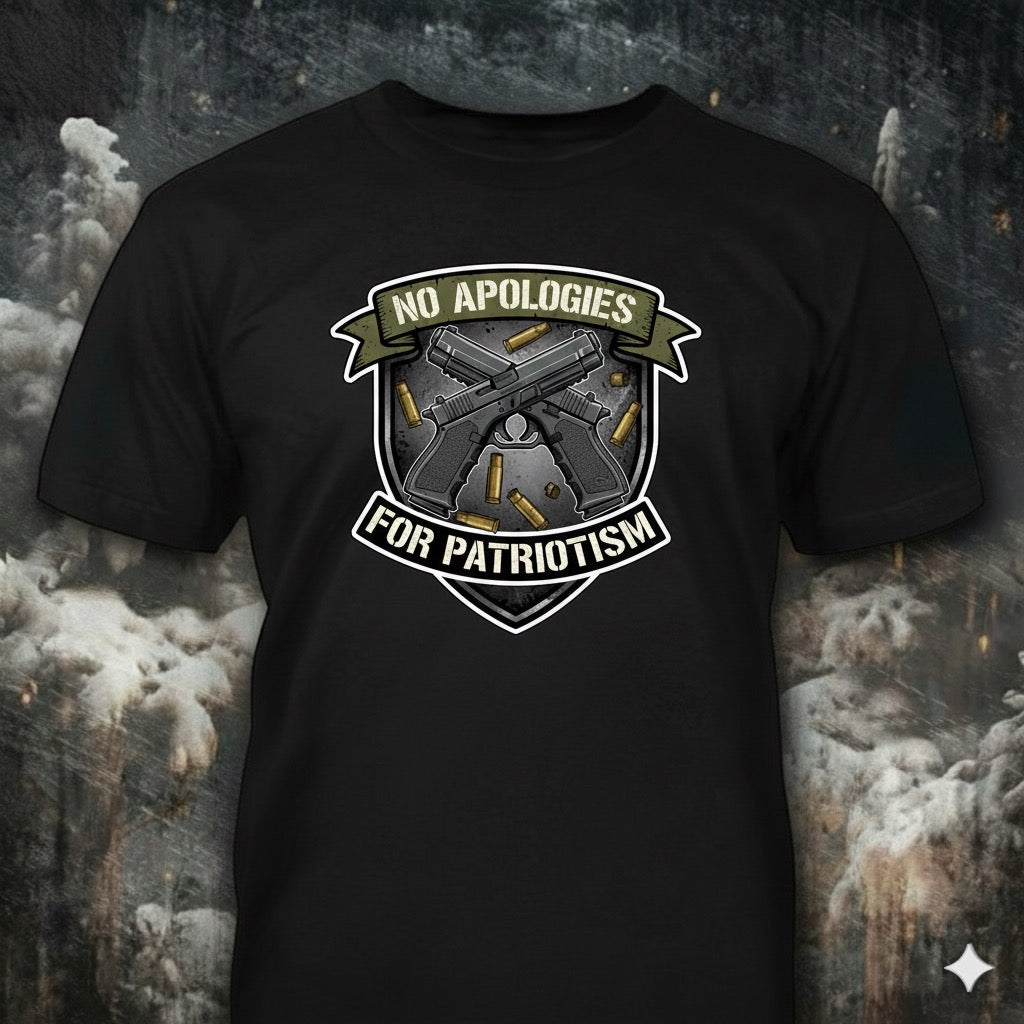 No Apologies distressed graphic men's T-shirt from Reborn XII