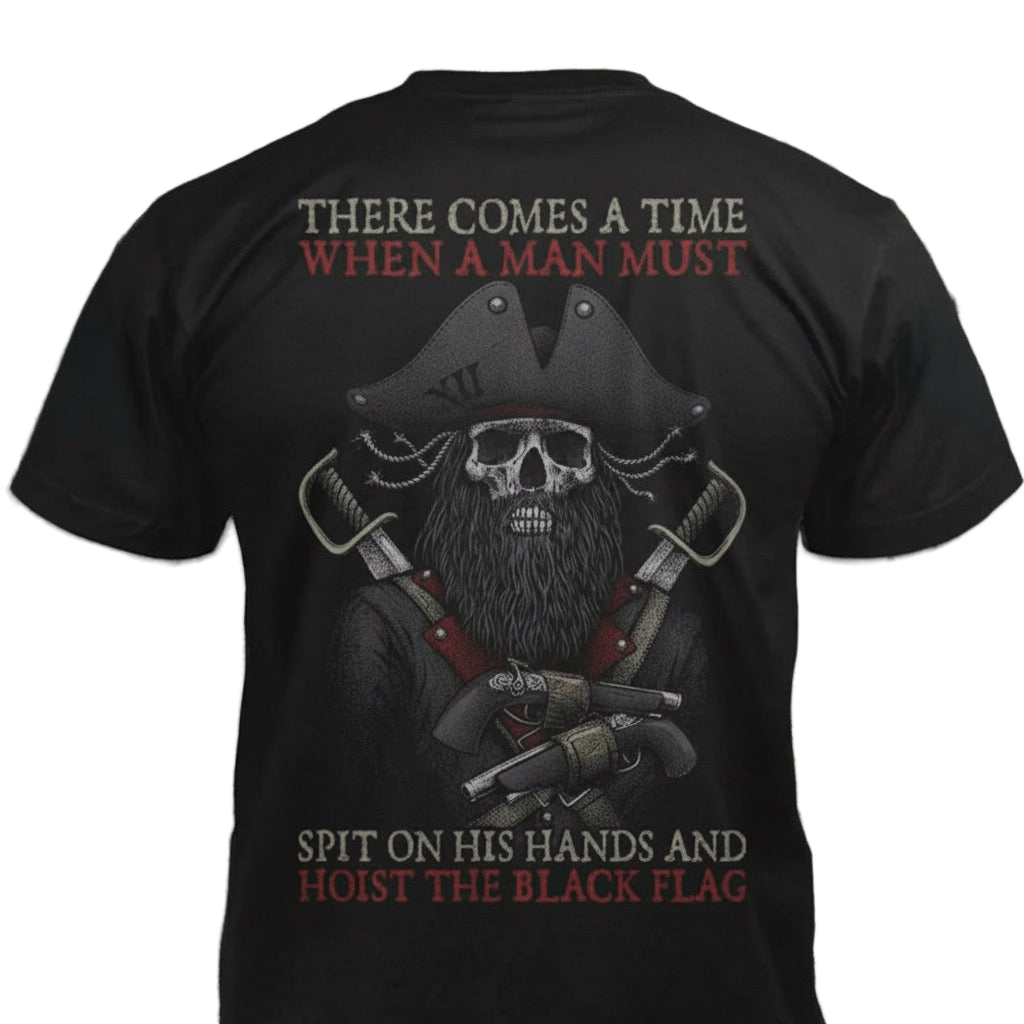 Hoist The Black Flag distressed graphic men's T-shirt - view 11 - Reborn XII