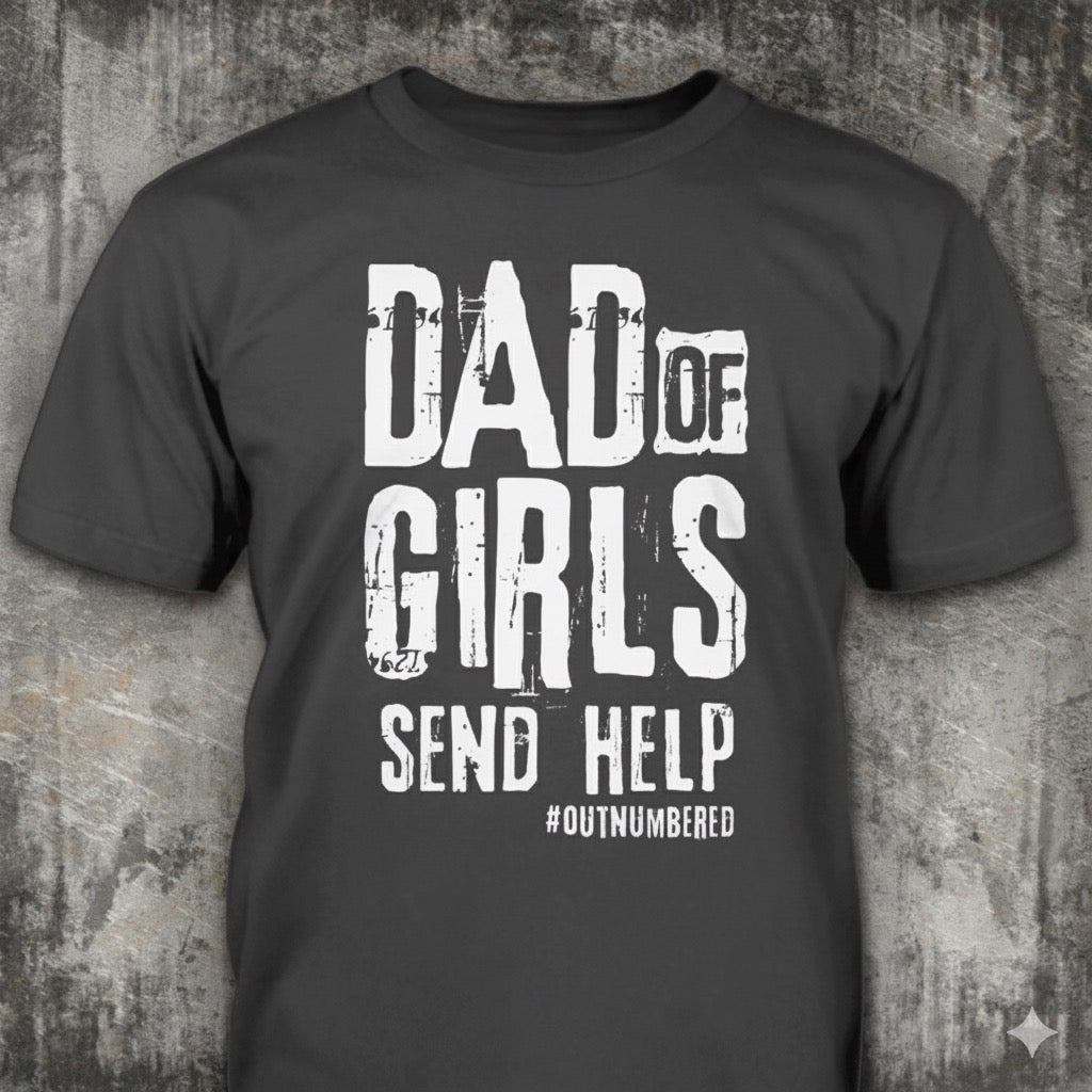 Outnumbered distressed graphic men's T-shirt from Reborn XII