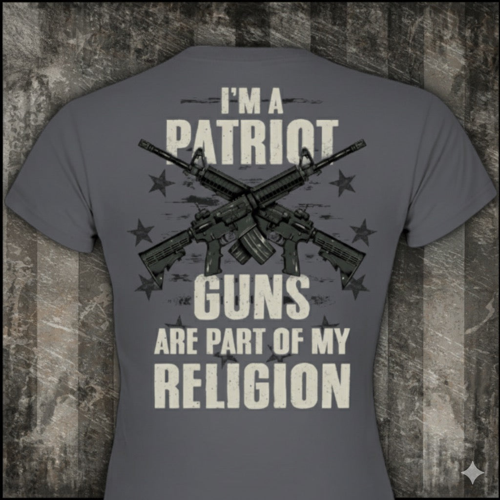 Part Of My Religion distressed graphic women's T-shirt from Reborn XII