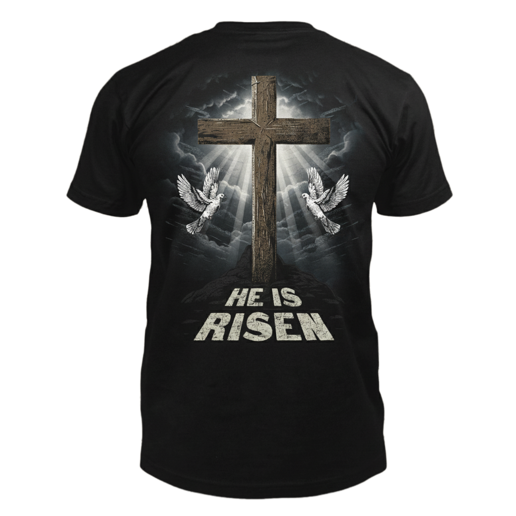 He Is Risen distressed graphic men's T-shirt - view 10 - Reborn XII