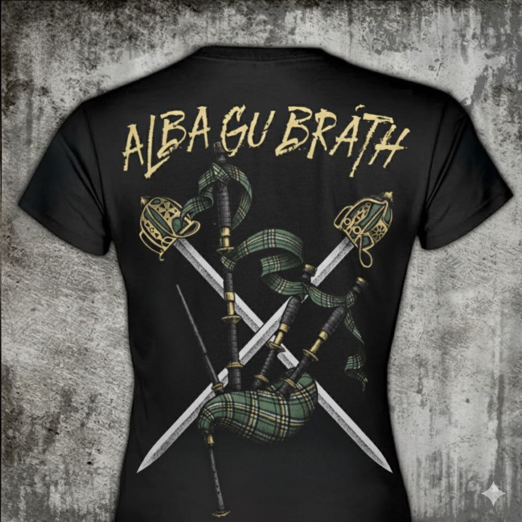 Scotland Forever distressed graphic women's T-shirt from Reborn XII