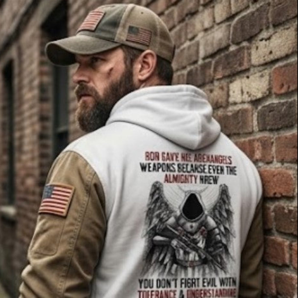 Archangels distressed graphic unisex hoodie - view 3 - Reborn XII
