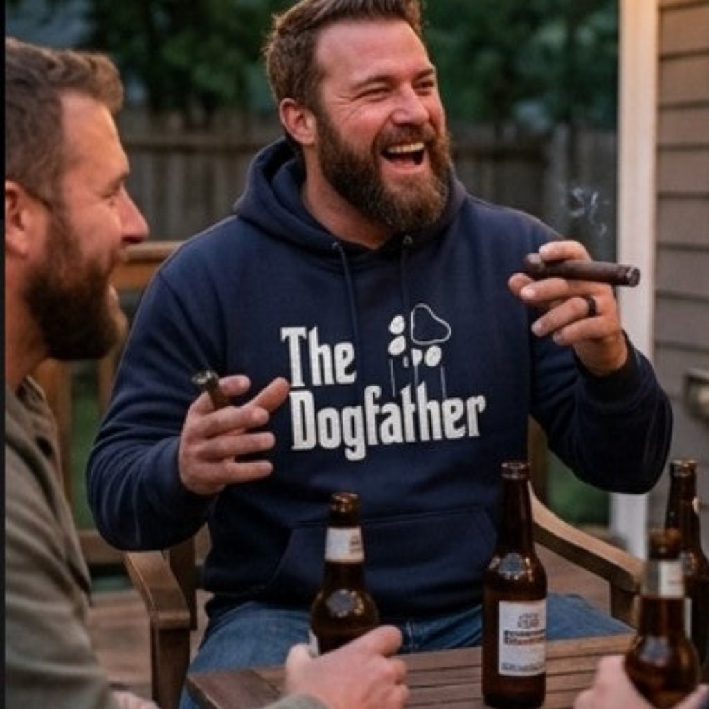 The Dogfather distressed graphic unisex hoodie - view 2 - Reborn XII