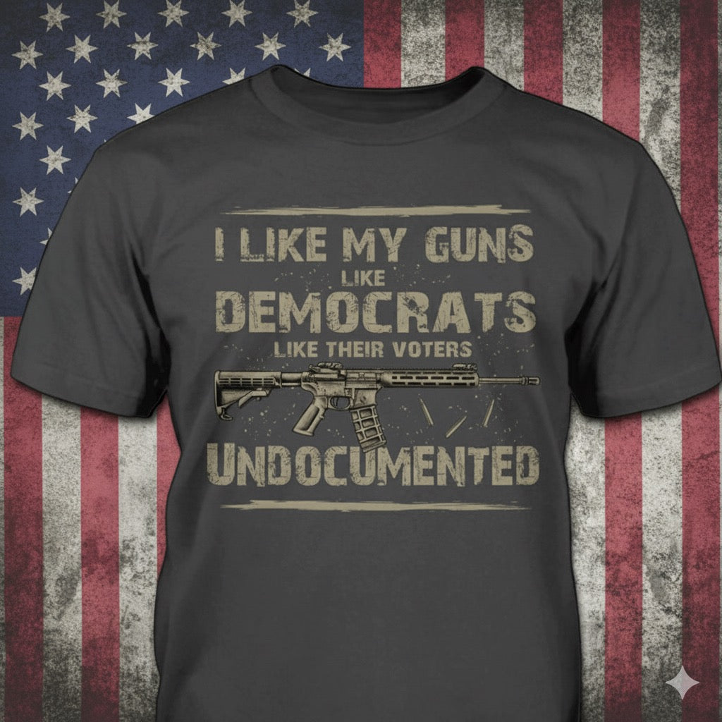 Undocumented distressed graphic men's T-shirt in grey - view 2 - Reborn XII
