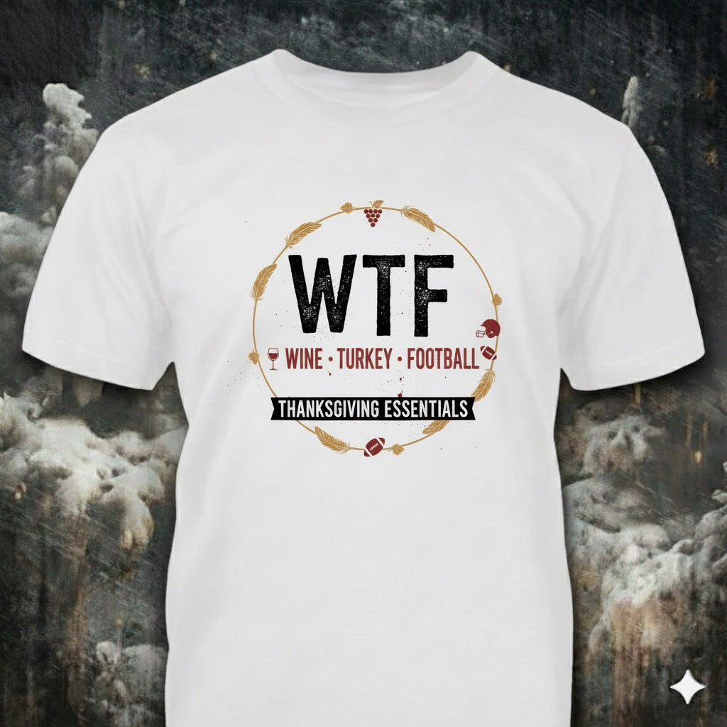 W.T.F. distressed graphic men's T-shirt from Reborn XII
