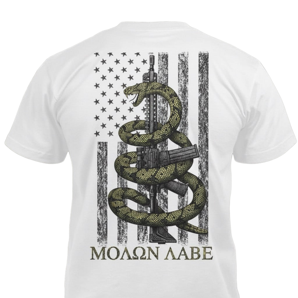 Gadsden Snake distressed graphic men's T-shirt - view 9 - Reborn XII