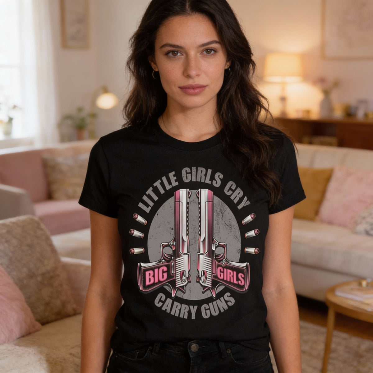 Big Girls distressed graphic women's T-shirt - view 3 - Reborn XII