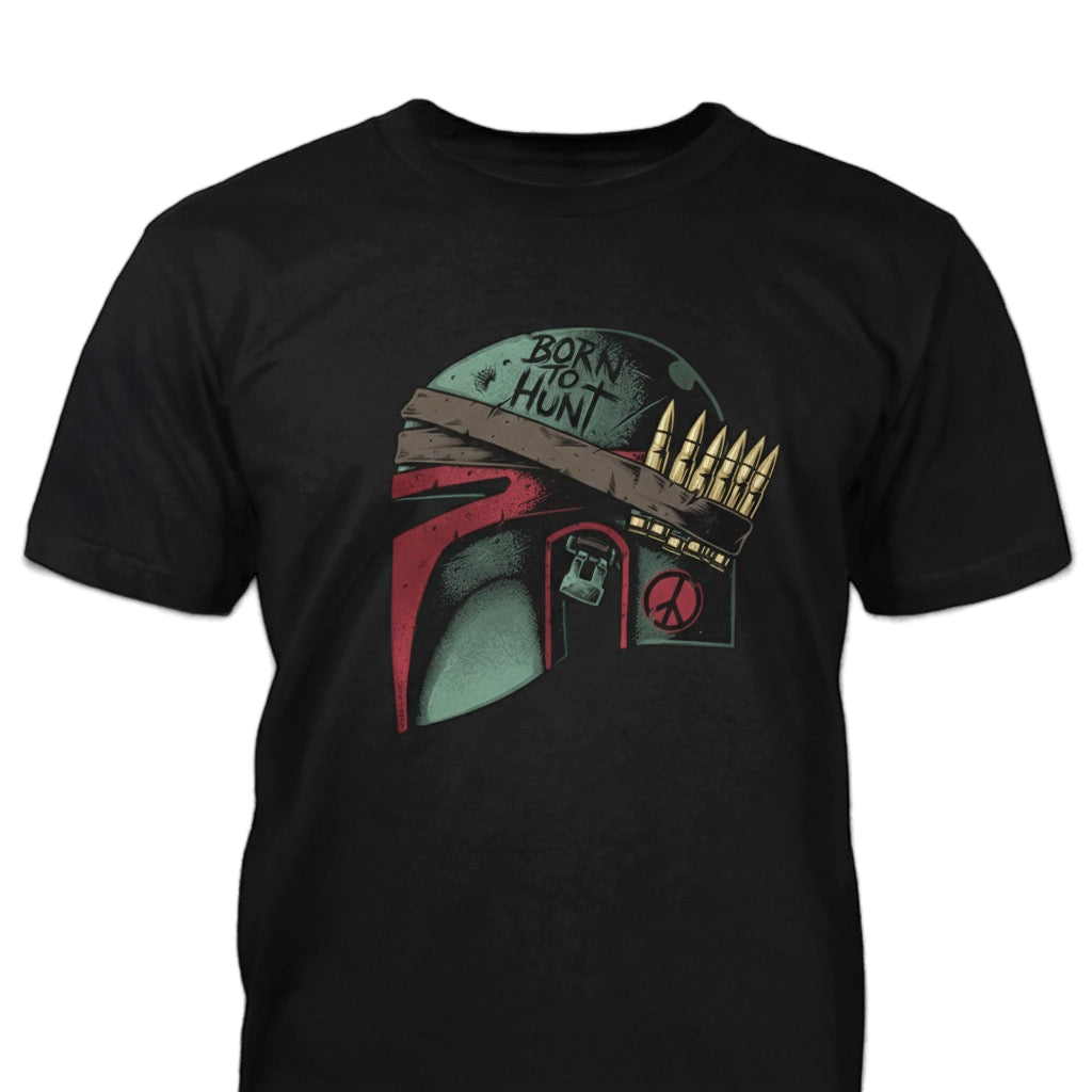 Born To Hunt T-shirt worn outdoors