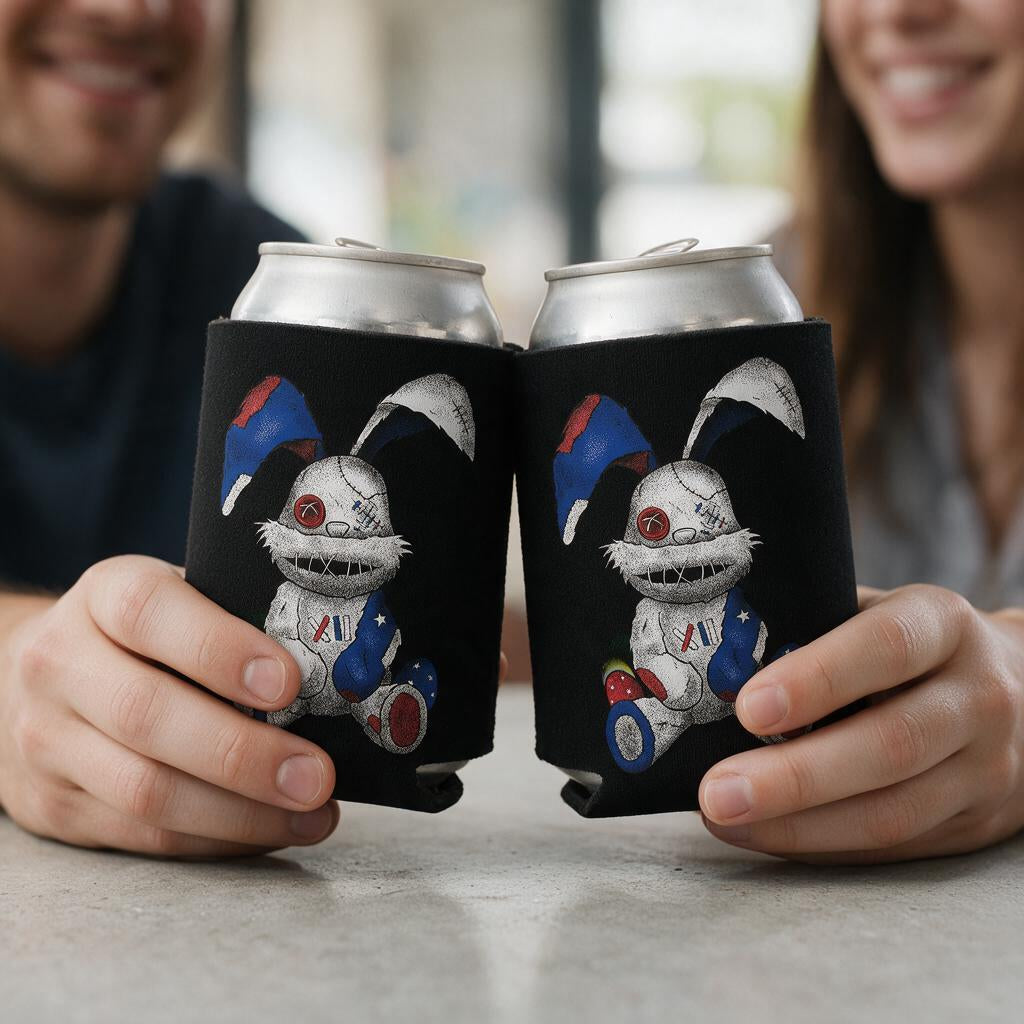 Stitched Bunny - Can Cooler 6-Pack