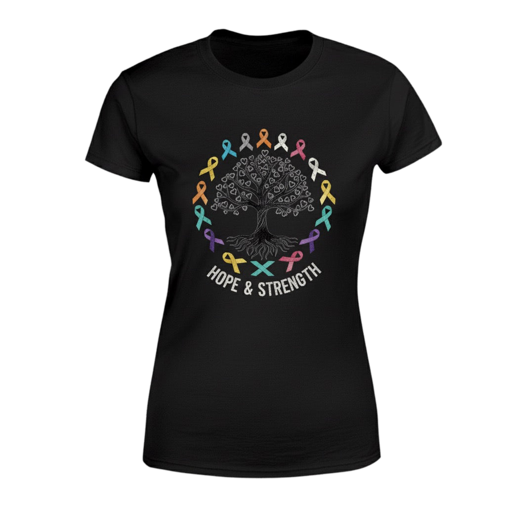 Hope And Strength distressed graphic women's T-shirt - view 4 - Reborn XII