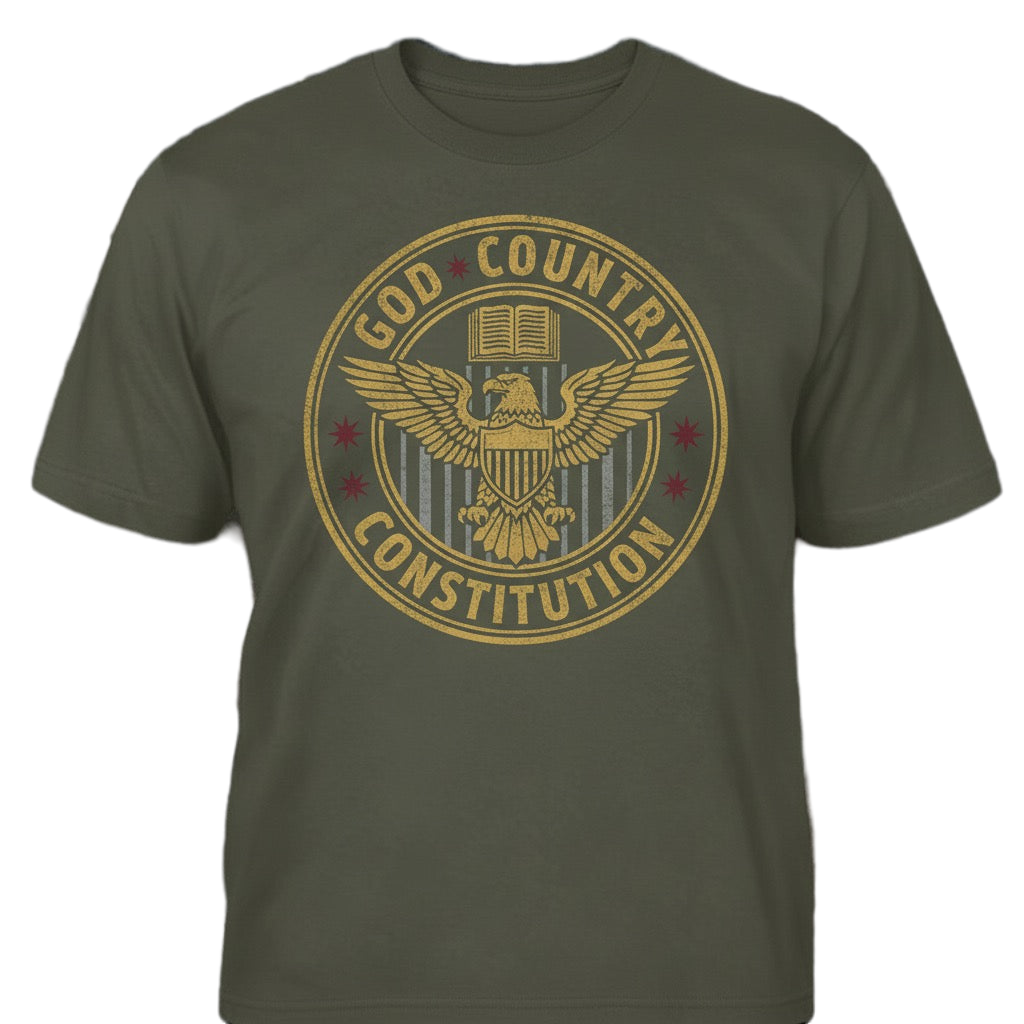 God Country Constitution distressed graphic men's T-shirt - view 7 - Reborn XII