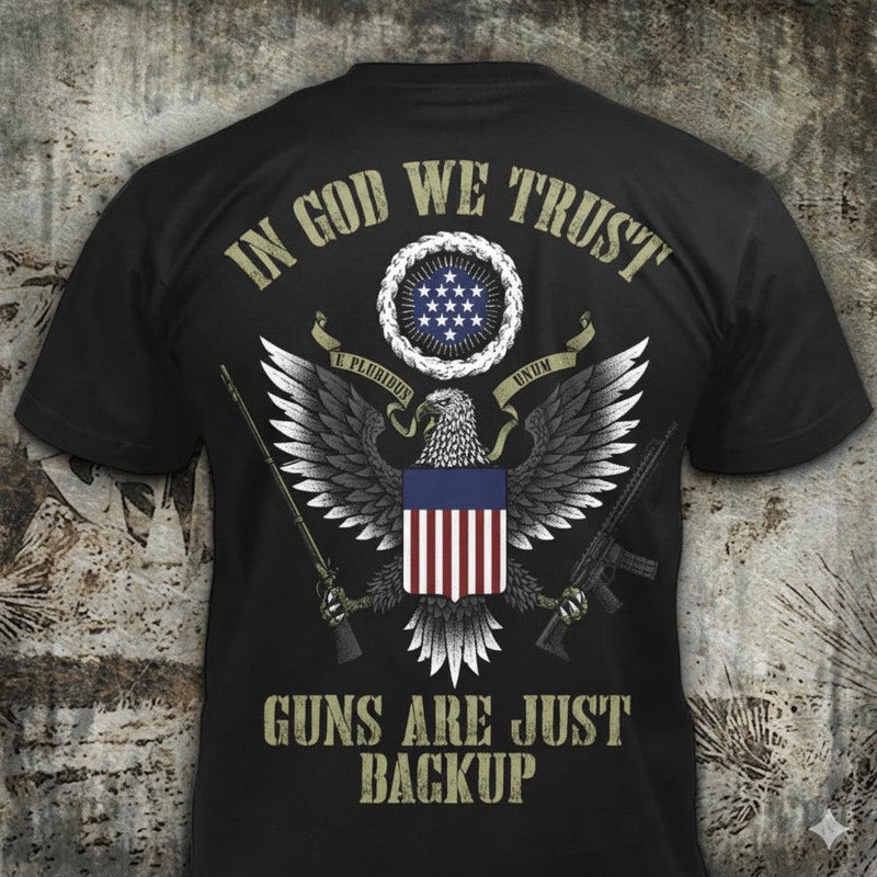 In God We Trust distressed graphic men's T-shirt - view 5 - Reborn XII