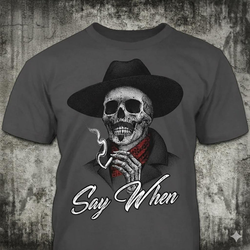 Say When distressed graphic men's T-shirt - view 2 - Reborn XII