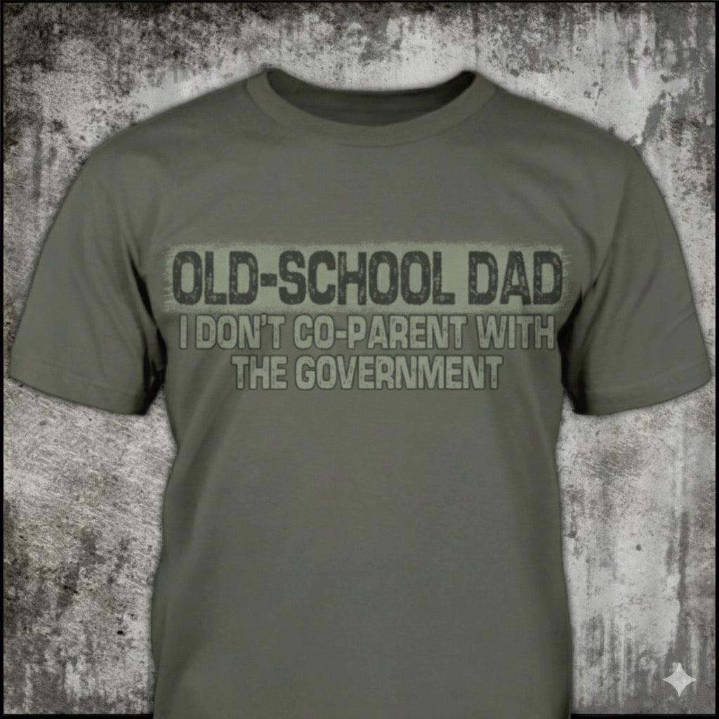 Old School Dad distressed graphic men's T-shirt from Reborn XII