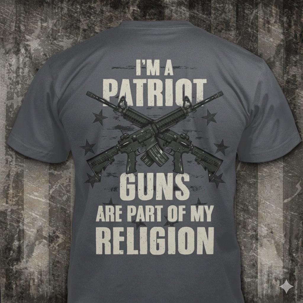 Part Of My Religion distressed graphic men's T-shirt from Reborn XII