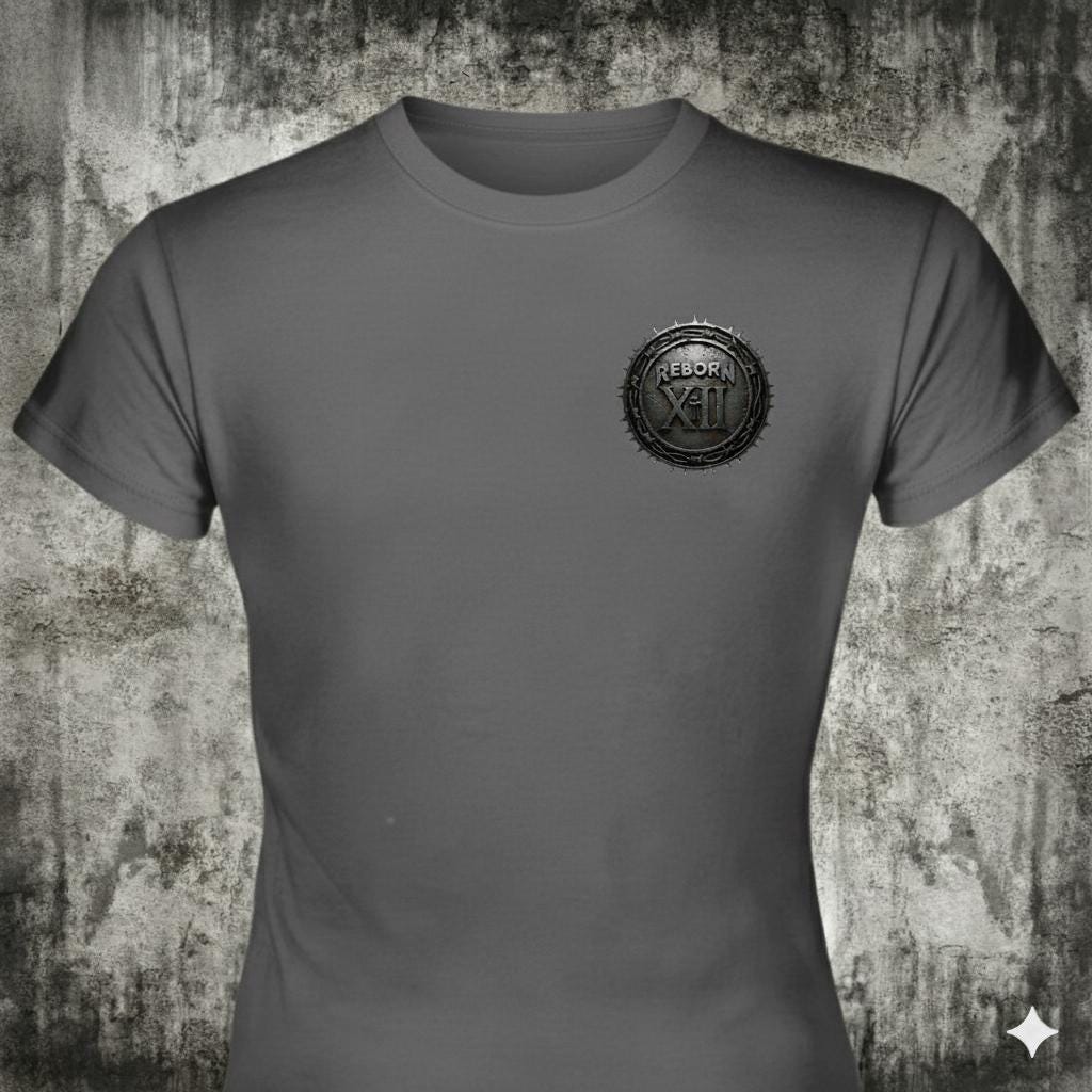 Saint Michael Defend Us distressed graphic women's T-shirt - view 2 - Reborn XII