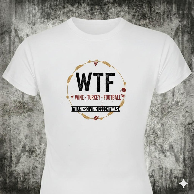 W.T.F. distressed graphic women's T-shirt from Reborn XII