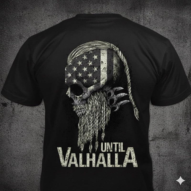 Until Valhalla distressed graphic men's T-shirt - view 5 - Reborn XII
