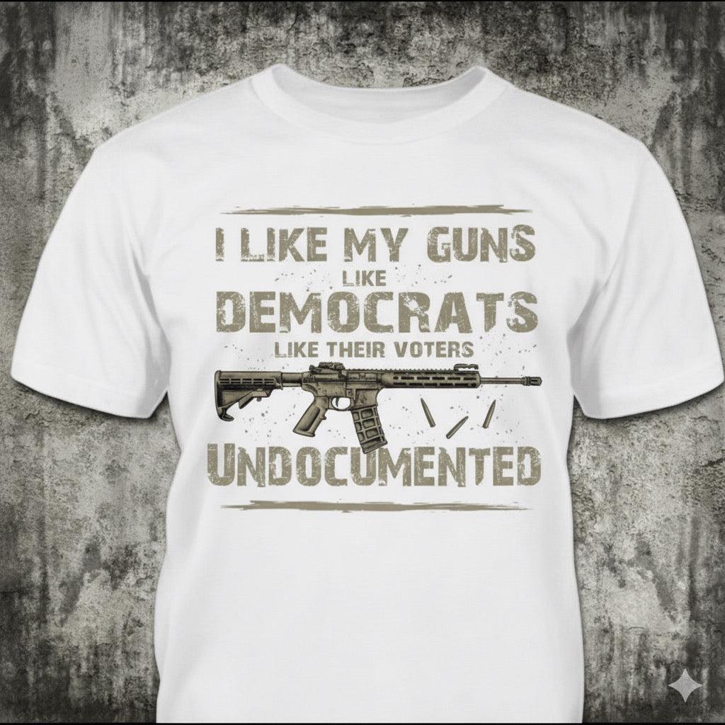 Undocumented distressed graphic men's T-shirt from Reborn XII