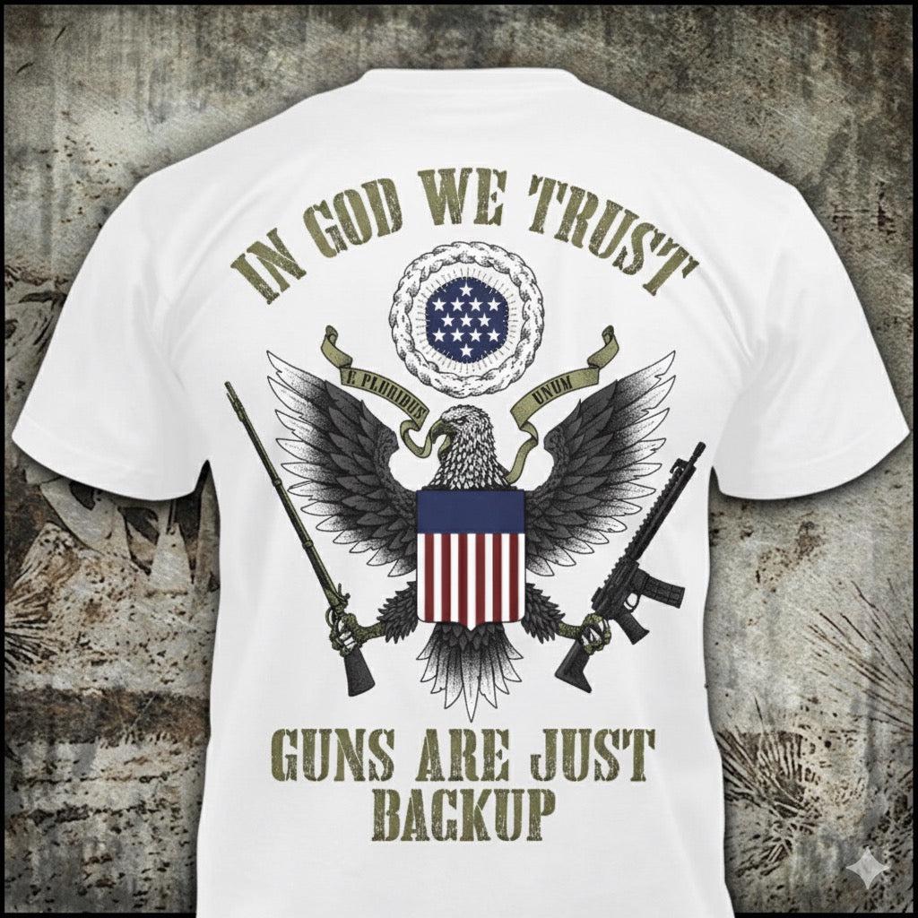 In God We Trust distressed graphic men's T-shirt - view 2 - Reborn XII
