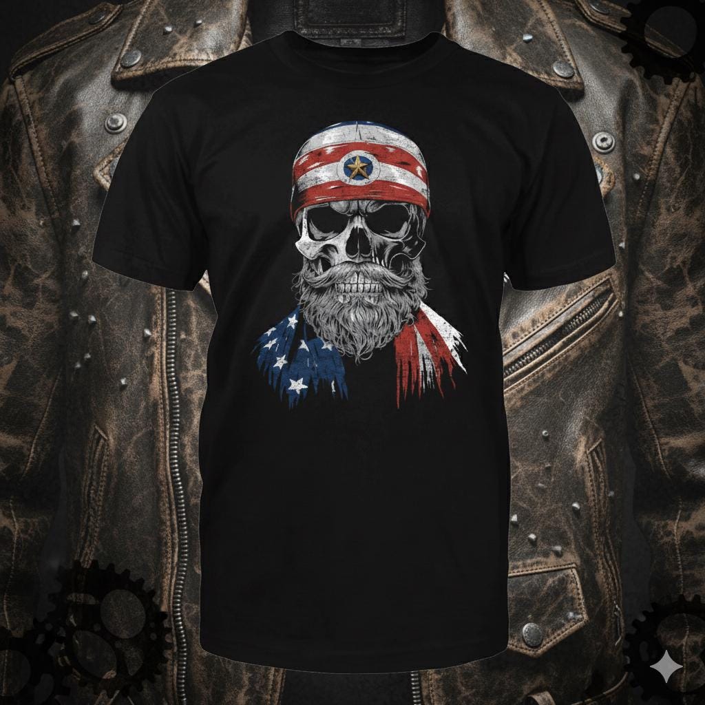 Rebel Skull distressed graphic men's T-shirt from Reborn XII