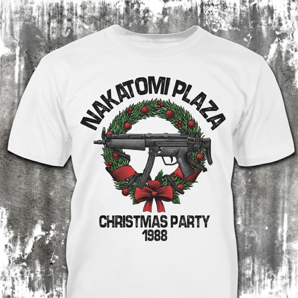 Nakatomi Plaza distressed graphic men's T-shirt from Reborn XII
