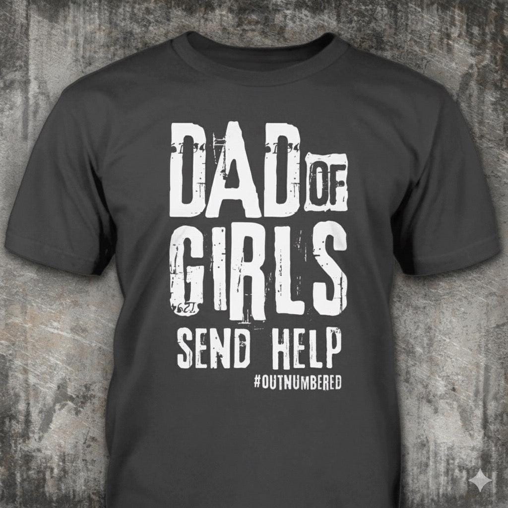 Outnumbered distressed graphic men's T-shirt from Reborn XII
