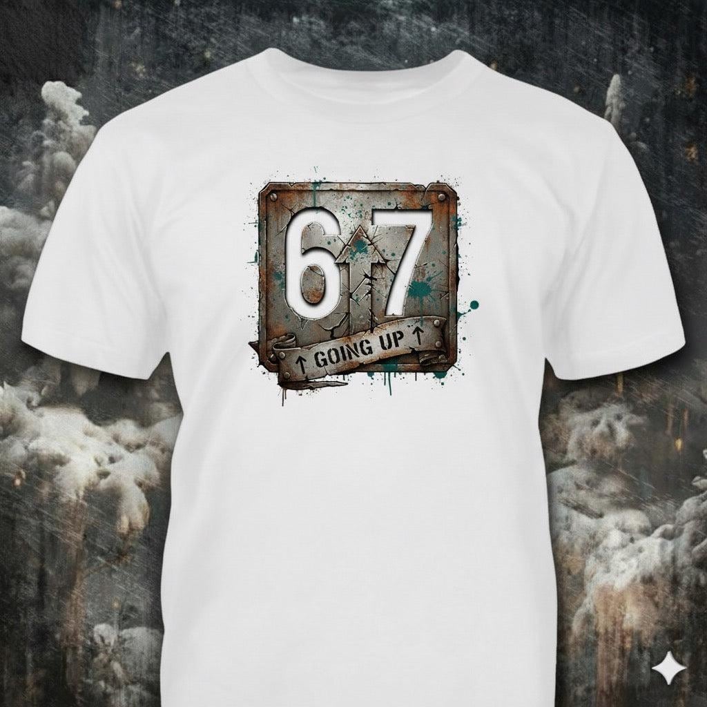 Six Seven distressed graphic men's T-shirt from Reborn XII