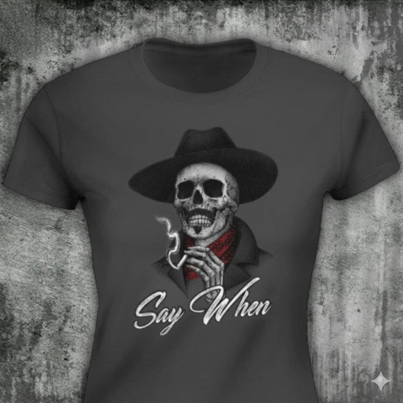 Say When distressed graphic women's T-shirt - view 2 - Reborn XII