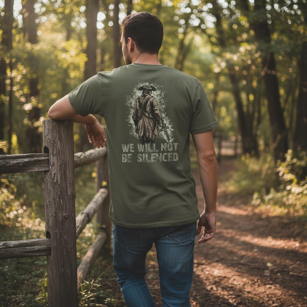 Colonial Minuteman distressed graphic men's T-shirt - view 6 - Reborn XII