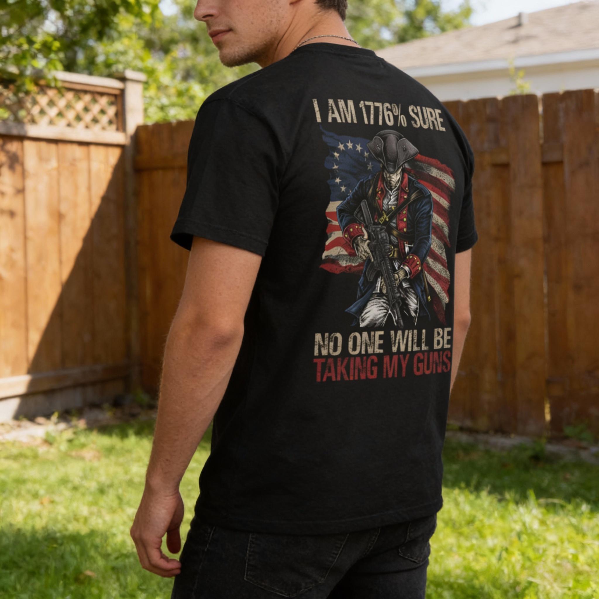1776% Sure distressed graphic men's T-shirt - view 5 - Reborn XII
