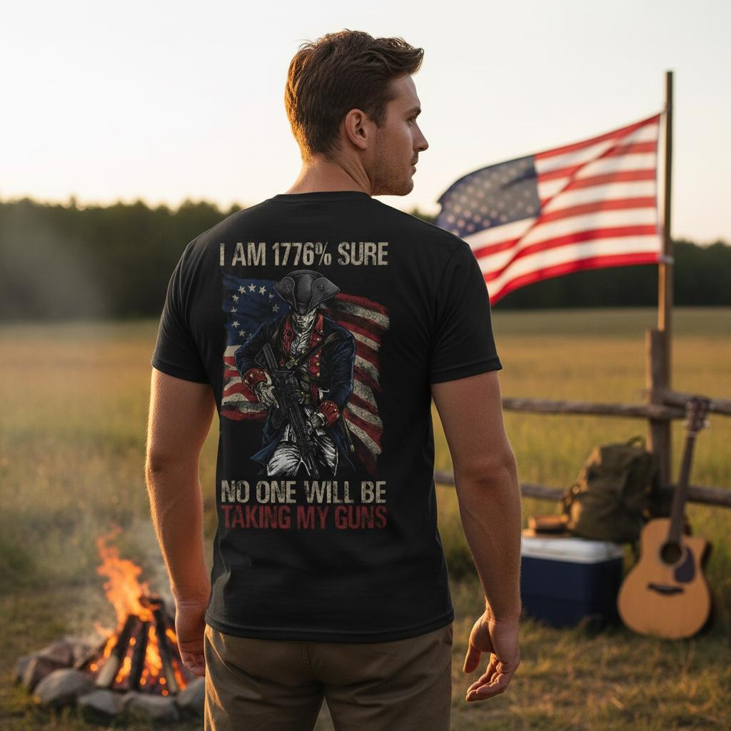 1776% Sure distressed graphic men's T-shirt - view 6 - Reborn XII