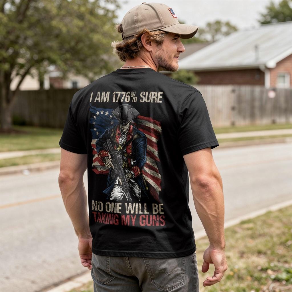1776% Sure distressed graphic men's T-shirt - view 4 - Reborn XII
