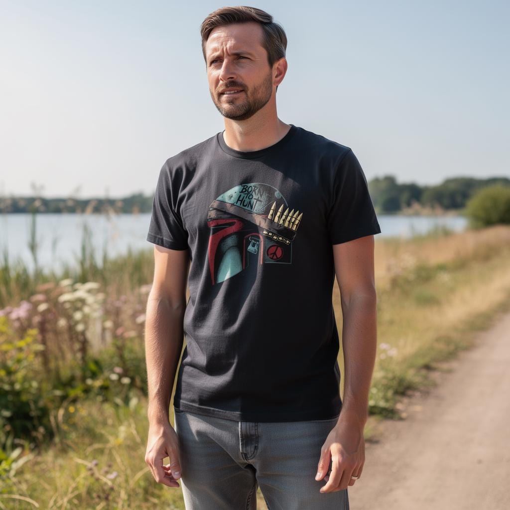 Born To Hunt distressed graphic men's T-shirt - view 5 - Reborn XII