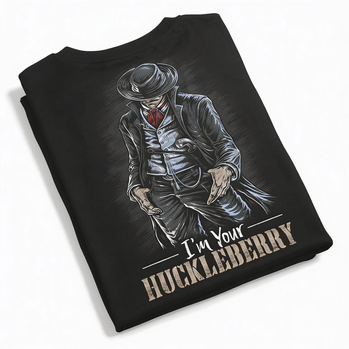 I'm Your Huckleberry distressed graphic men's T-shirt - view 3 - Reborn XII