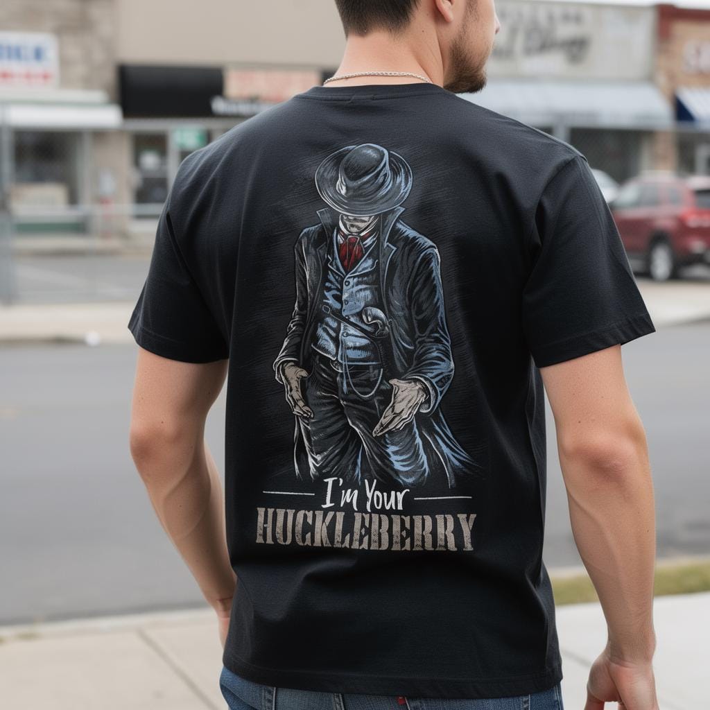 I'm Your Huckleberry distressed graphic men's T-shirt - view 6 - Reborn XII