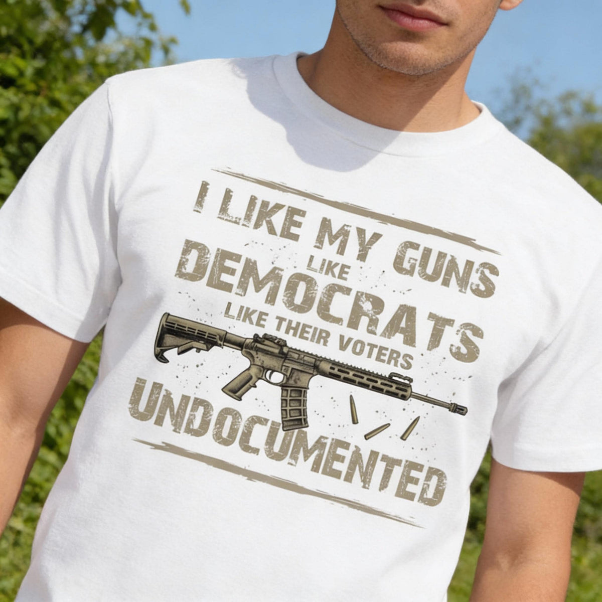 Undocumented distressed graphic men's T-shirt - view 6 - Reborn XII