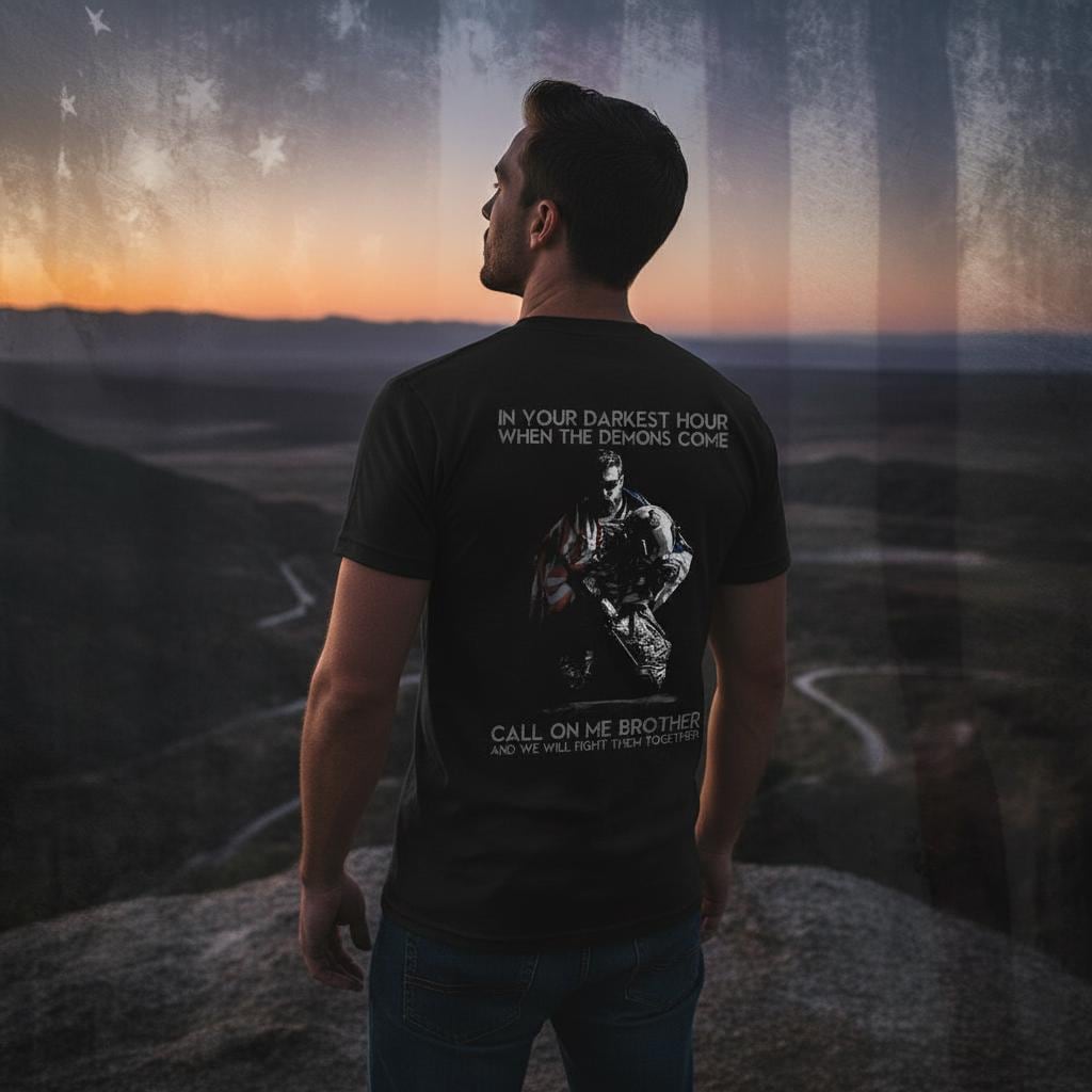 In Your Darkest Hour distressed graphic men's T-shirt - view 5 - Reborn XII