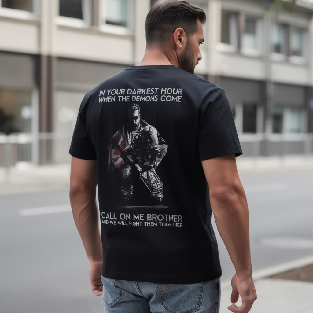 In Your Darkest Hour distressed graphic men's T-shirt - view 7 - Reborn XII