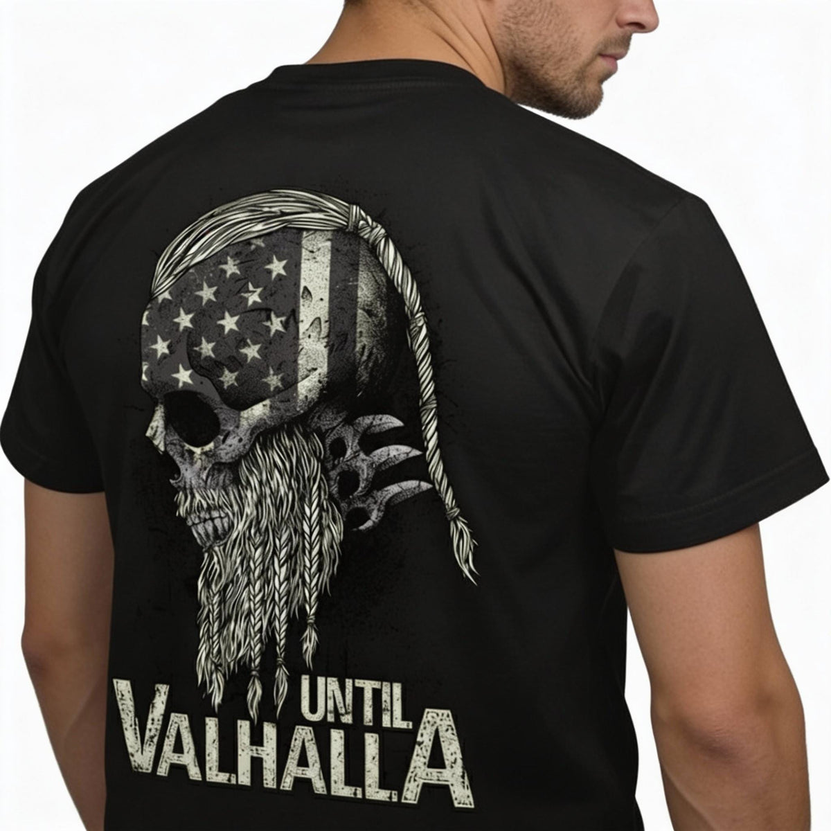 Until Valhalla distressed graphic men's T-shirt - view 6 - Reborn XII