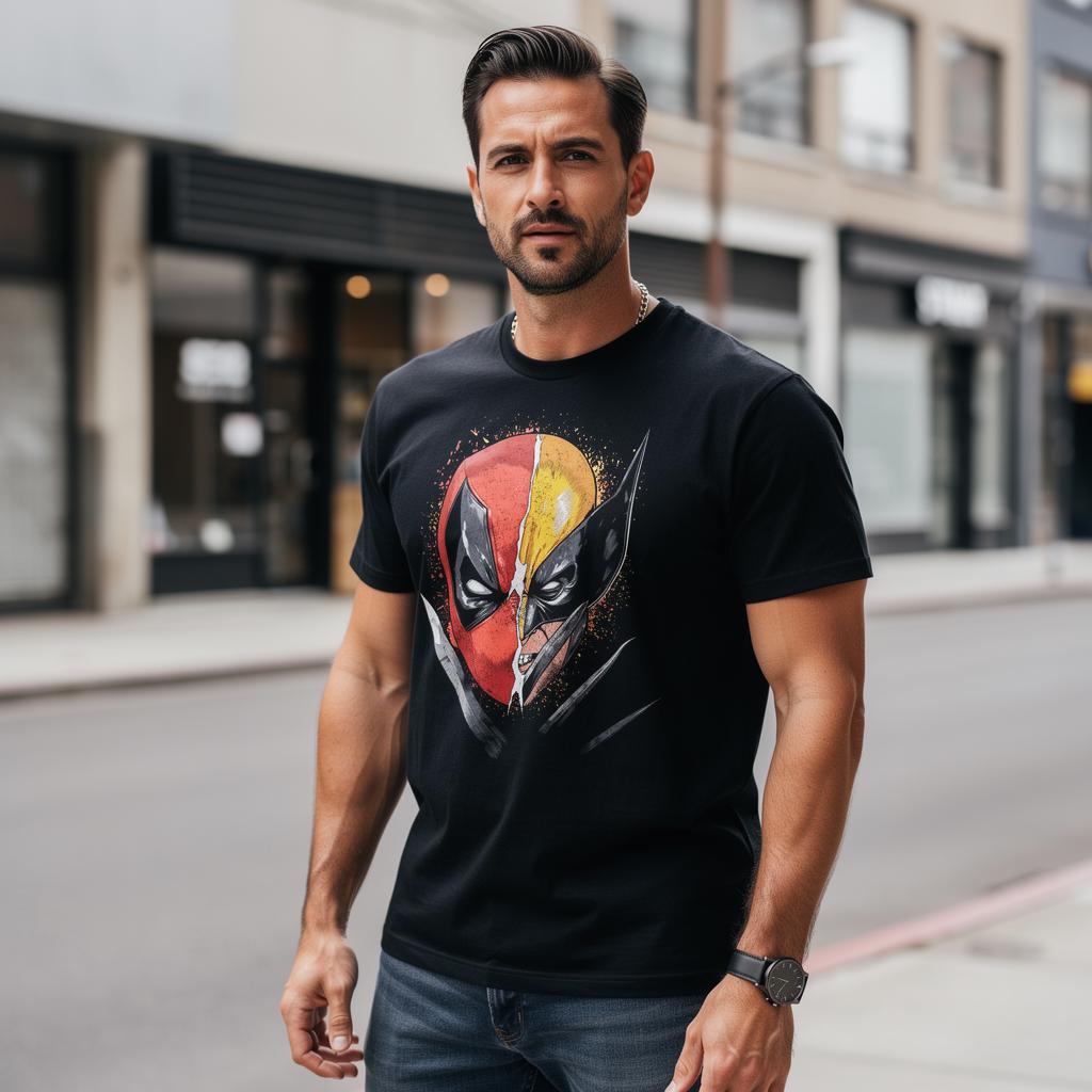 Mercenary Mutant distressed graphic men's T-shirt - view 7 - Reborn XII