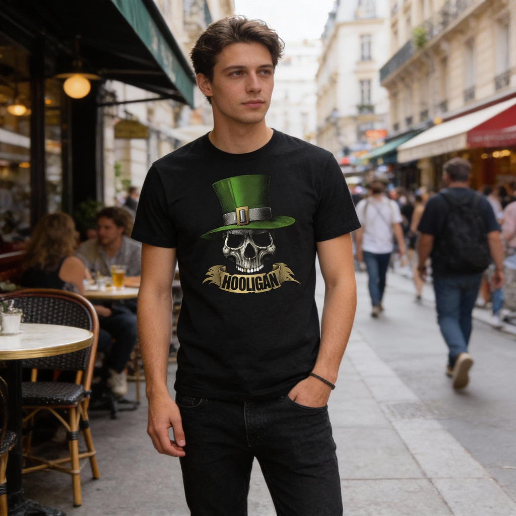 Hooligan distressed graphic men's T-shirt - view 5 - Reborn XII